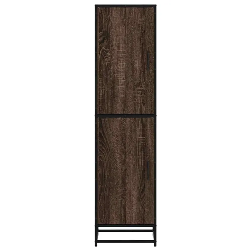 Highboard Rudas ąžuolas 35,5x35x139 cm Mediena ir metalas