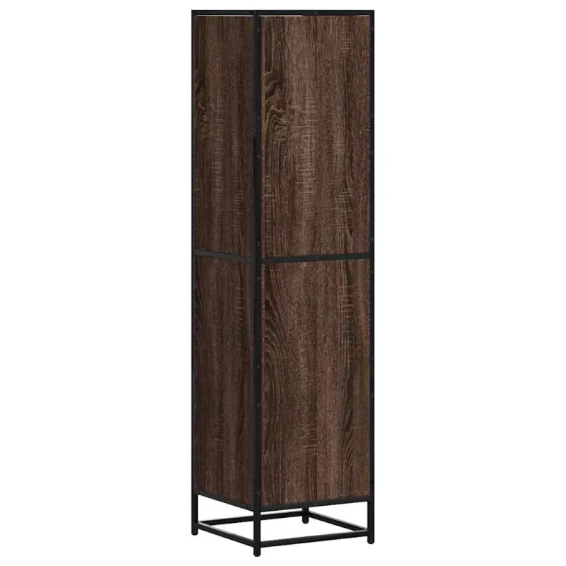 Highboard Rudas ąžuolas 35,5x35x139 cm Mediena ir metalas