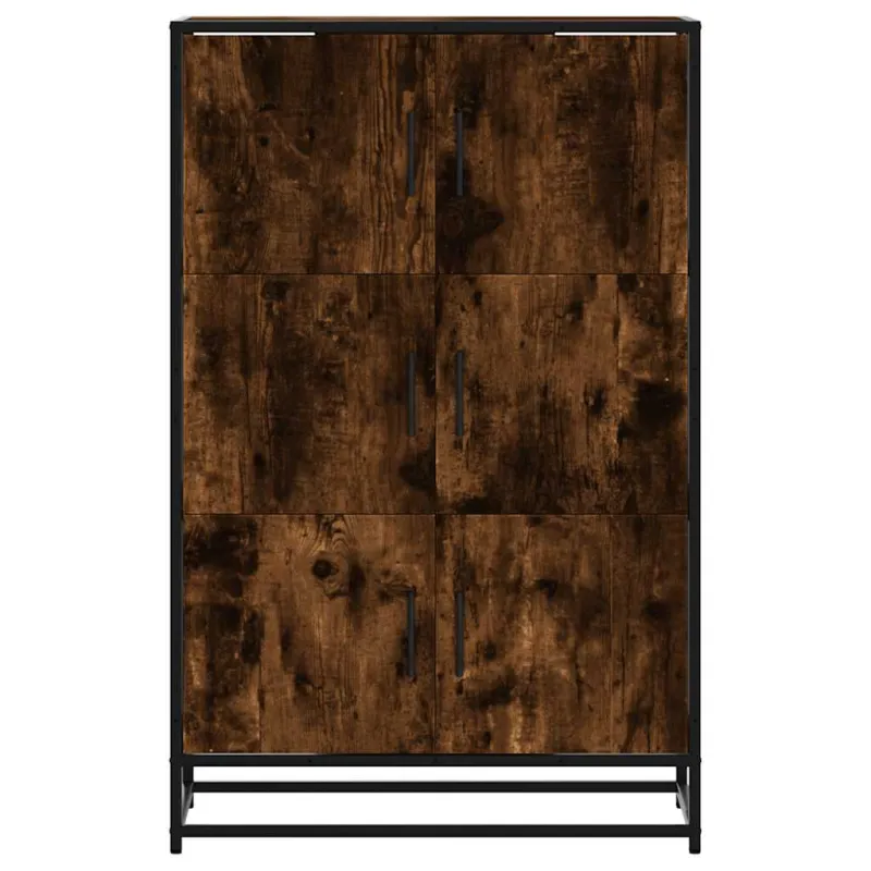 Highboard Rūkytas ąžuolas 68x35x106,5 cm Mediena ir metalas