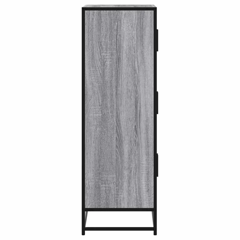 Highboard Pilka Sonoma Inžinerinė mediena ir metalas