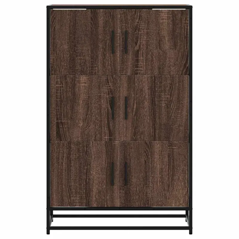 Highboard Rudas ąžuolas 68x35x106,5 cm Mediena ir metalas
