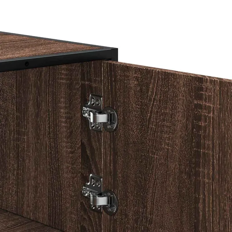 Highboard Rudas ąžuolas 68x35x106,5 cm Mediena ir metalas