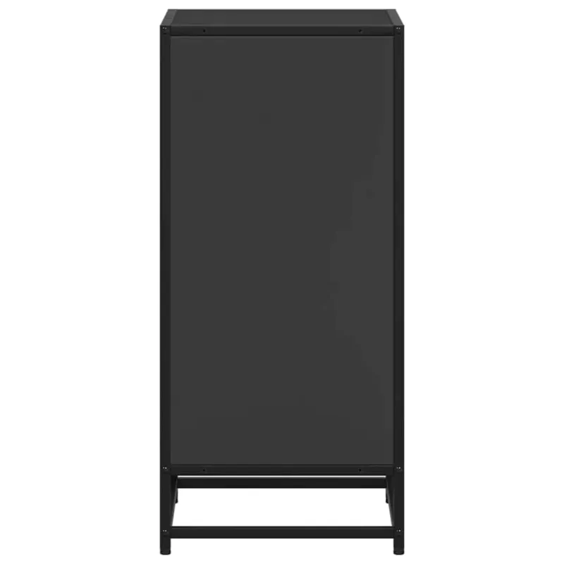 knygų spintelė juoda 40x35x76 cm inžinierinė mediena