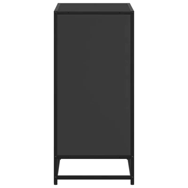 knygų spintelė juoda 60x35x76 cm inžinierinė mediena