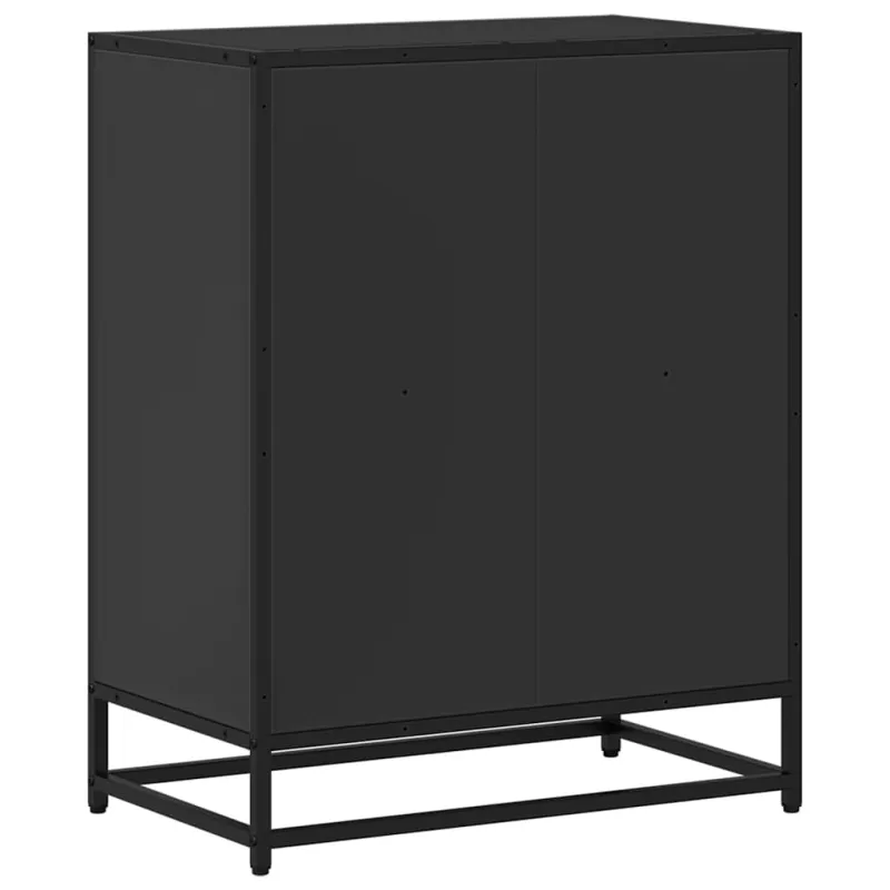 knygų spintelė juoda 60x35x76 cm inžinierinė mediena