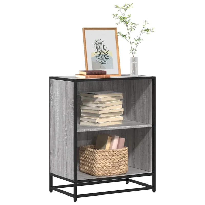 knygų spintelė Pilka Sonoma 60x35x76 cm Engineered Wood