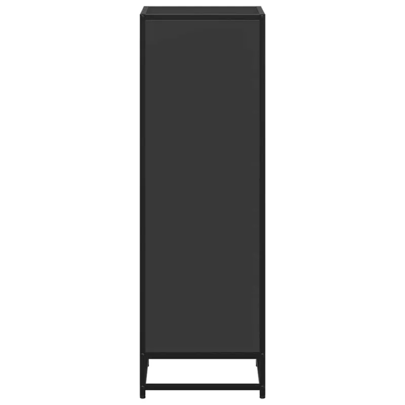 knygų spintelė juoda 40x35x107,5 cm inžinierinė mediena