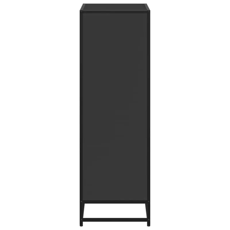 knygų spintelė juoda 60x35x107,5 cm inžinierinė mediena