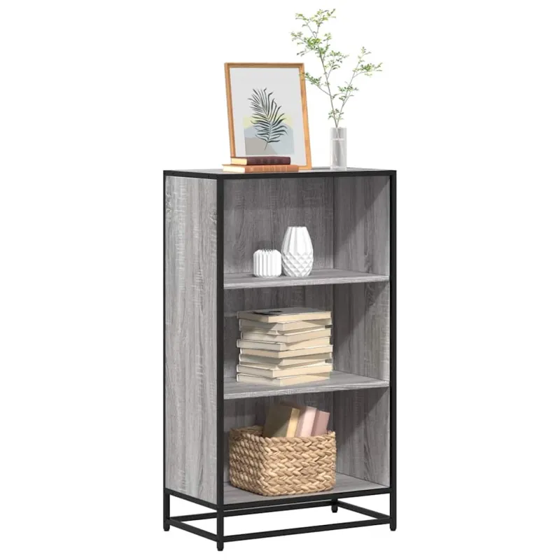 knygų spintelė pilka Sonoma 60x35x107,5 cm inžinierinė mediena