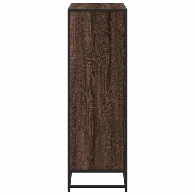 knygų spintelė rudas ąžuolas 80,5x35x107,5cm inžinerinė mediena