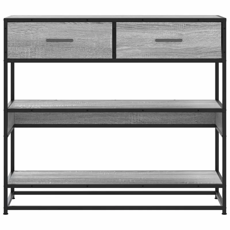Konsolinis staliukas, pilka sonoma, 90x35x80cm, mediena