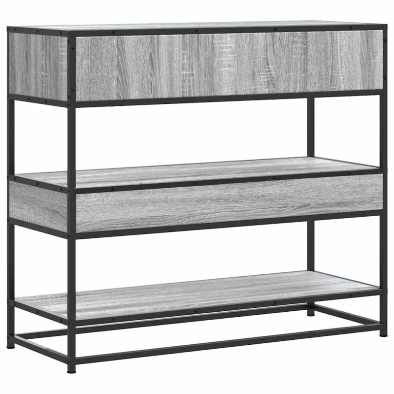 Konsolinis staliukas, pilka sonoma, 90x35x80cm, mediena