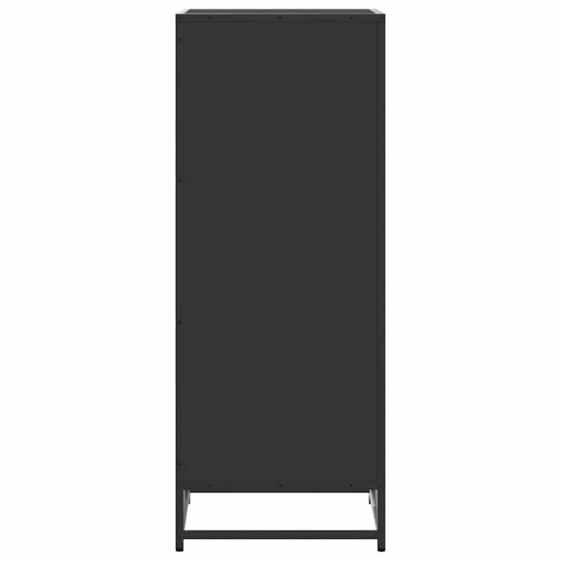 Batų lentyna Juoda 48x38x97,5 cm Inžinierinė mediena