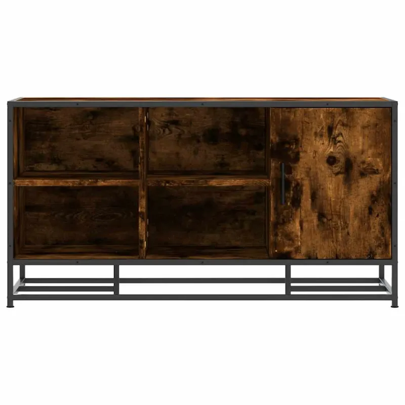 Batų suoliukas, dūminio ąžuolo, 100x40x53,5 cm, mediena/metalas