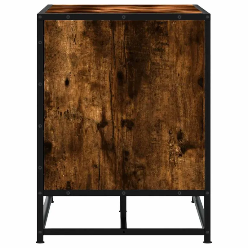 Batų suoliukas, dūminio ąžuolo, 100x40x53,5 cm, mediena/metalas