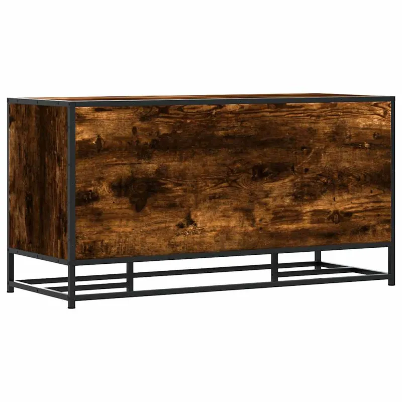 Batų suoliukas, dūminio ąžuolo, 100x40x53,5 cm, mediena/metalas