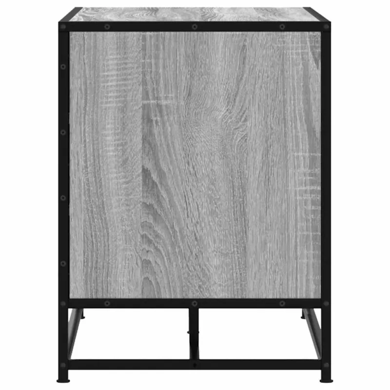 Batų suoliukas, pilka, 100x40x53,5 cm, mediena/metalas