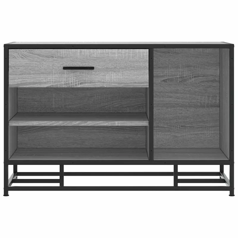 batų suoliukas pilkas Sonoma suprojektuotas medis ir metalas