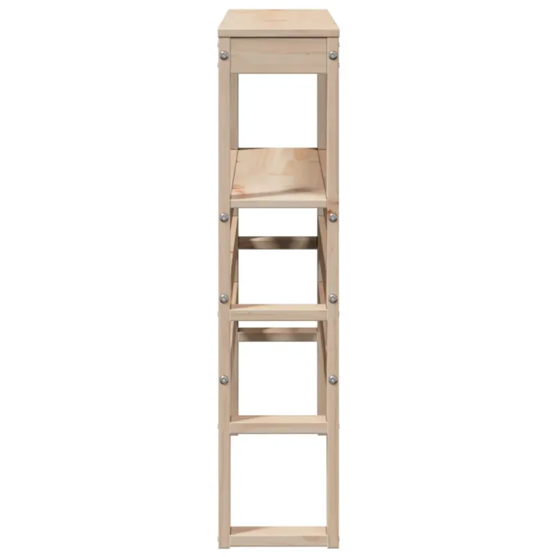 Galvūgalis su lentynomis, 90cm, pušies medienos masyvas