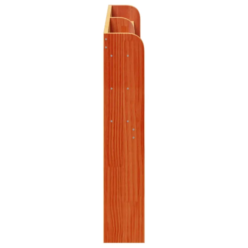 Galvūgalis su lentynomis, rudos, 150cm, pušies medienos masyvas