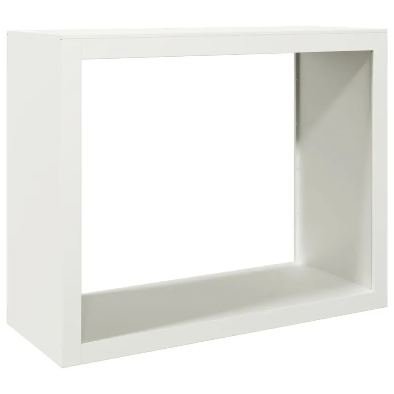 Stovas malkoms, baltos spalvos, 100x40x80cm, plienas