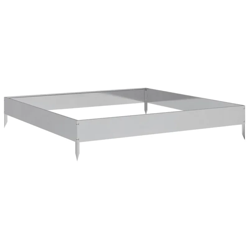Aukštas sodo lovelis, 100x100x18,5cm, galvanizuotas plienas