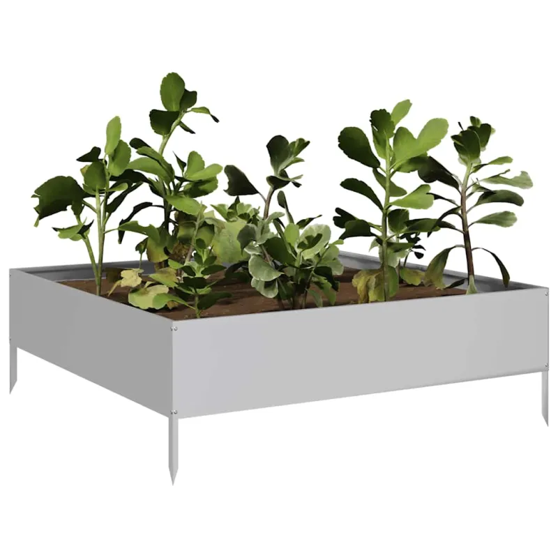 Aukštas sodo lovelis, 100x100x33,5cm, galvanizuotas plienas