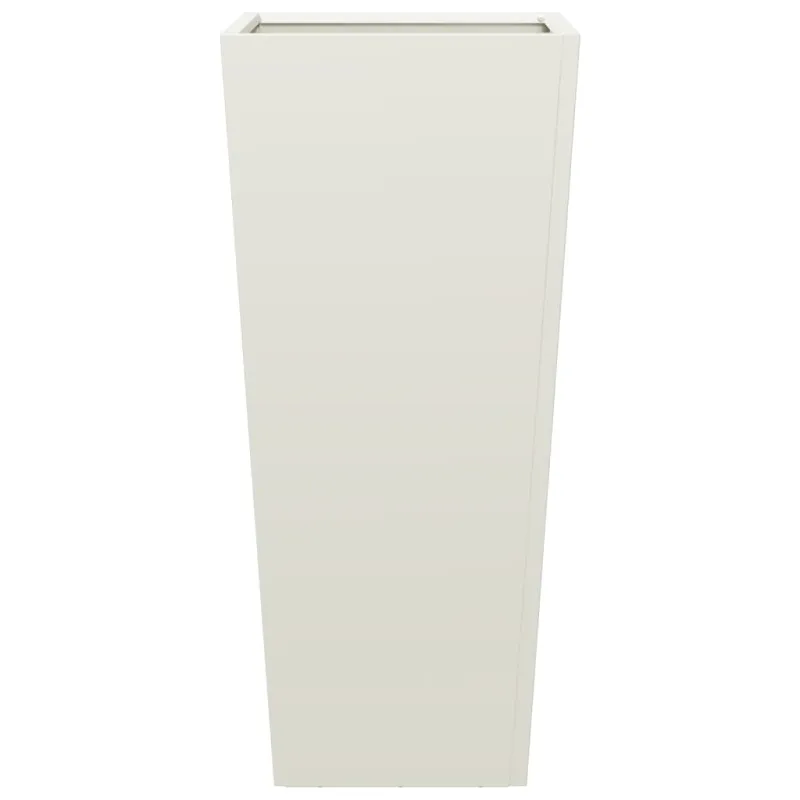 Sodo lovelis, baltos spalvos, 35x35x75cm, plienas