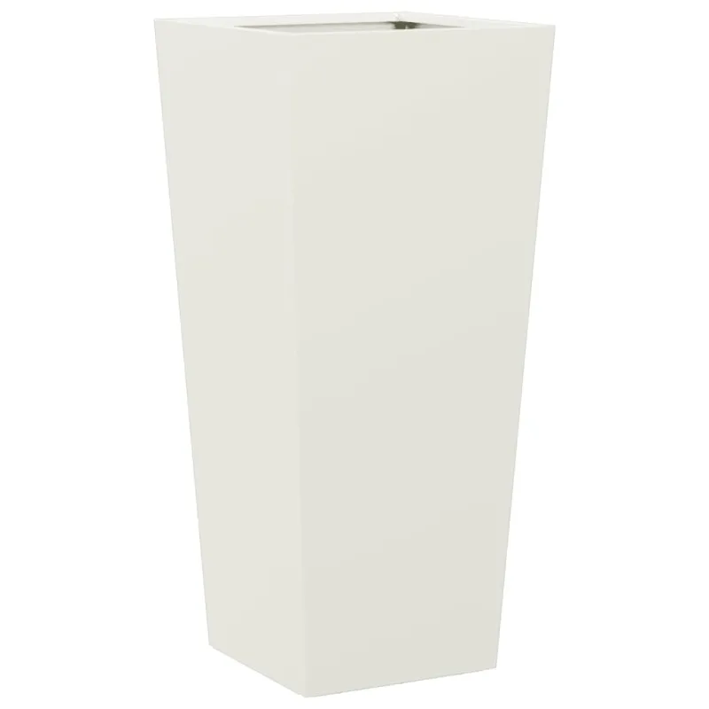 Sodo lovelis, baltos spalvos, 35x35x75cm, plienas