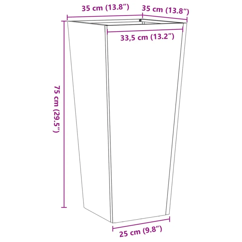Sodo loveliai, 2vnt., baltos spalvos, 35x35x75cm, plienas