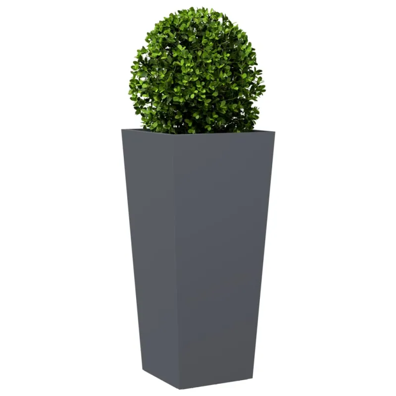 Sodo loveliai, 2vnt., antracito spalvos, 35x35x75cm, plienas