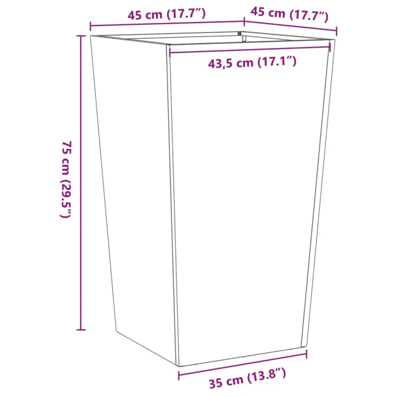 Sodo loveliai, 2vnt., baltos spalvos, 45x45x75cm, plienas