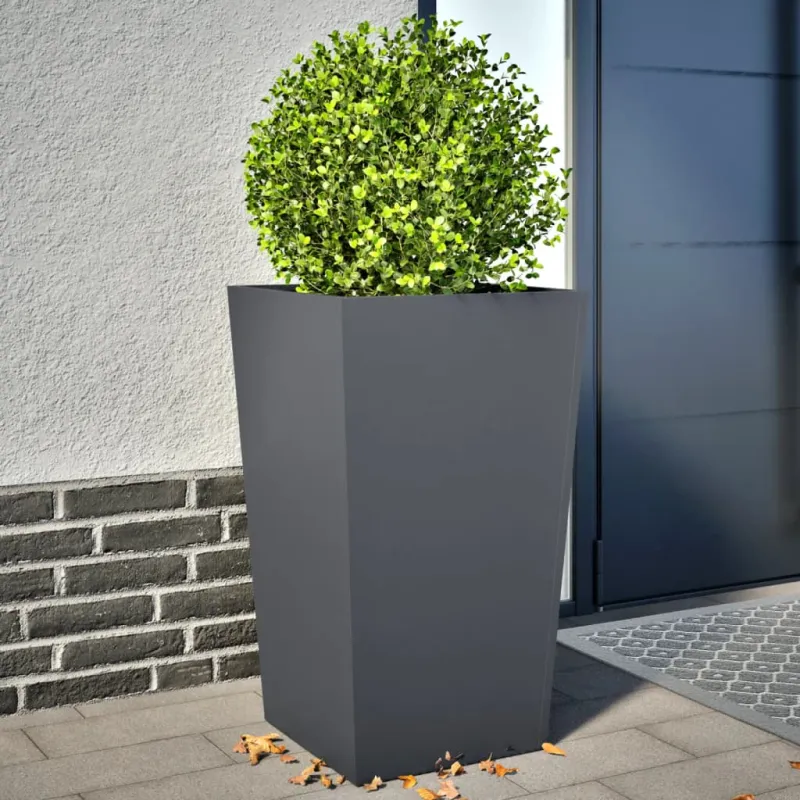 Sodo loveliai, 2vnt., antracito spalvos, 45x45x75cm, plienas