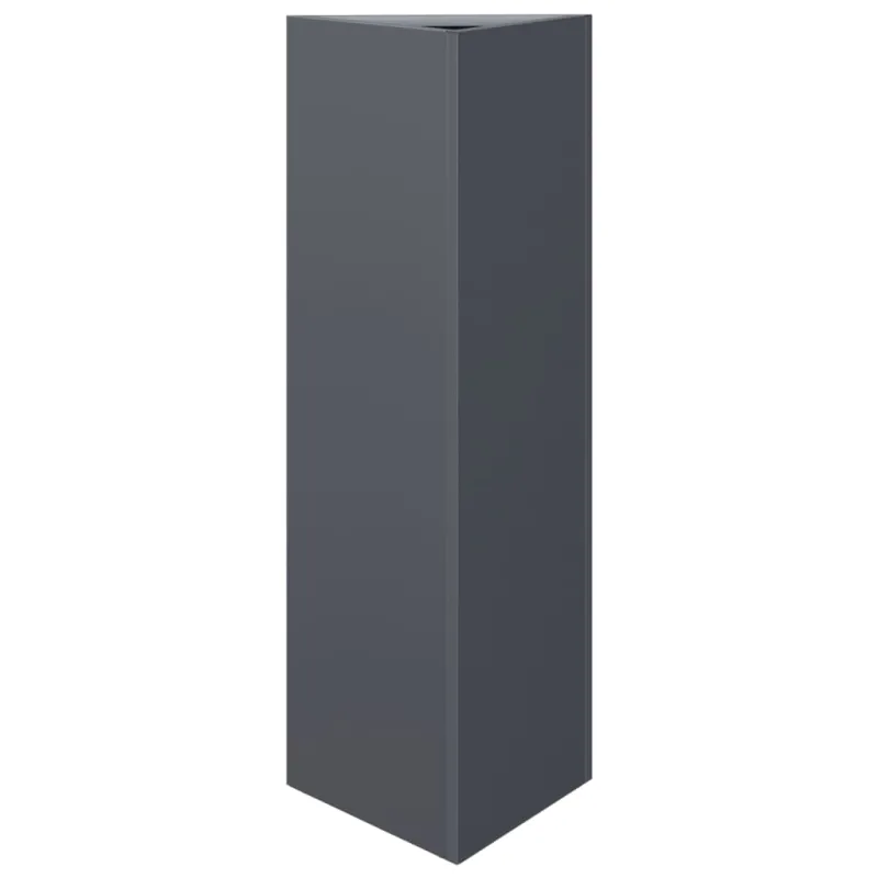 Sodo loveliai, 2vnt., antracito, 30x26x75cm, plienas