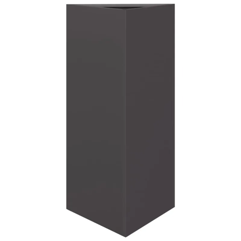 Sodo loveliai, 2vnt., juodi, 40x34,5x75cm, plienas, trikampiai