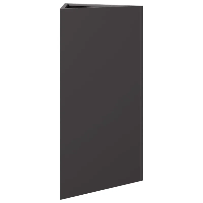 Sodo loveliai, 2vnt., juodi, 40x34,5x75cm, plienas, trikampiai