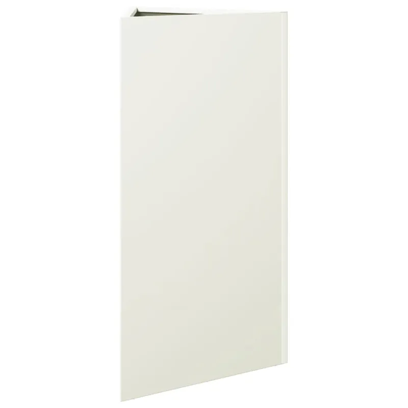 Sodo loveliai, 2vnt., balti, 40x34,5x75cm, plienas, trikampiai