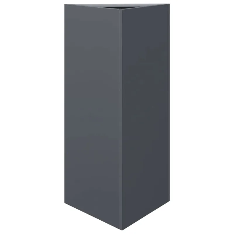 Sodo loveliai, 2vnt., antracito, 40x34,5x75cm, plienas