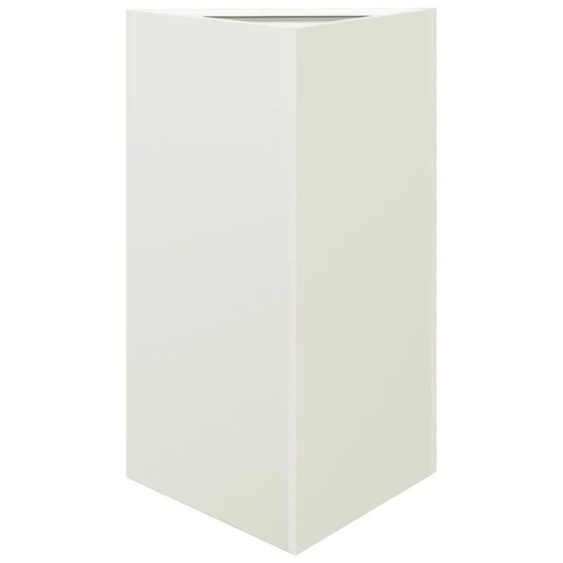 Sodo loveliai, 2vnt., balti, 50x43x75cm, plienas, trikampiai