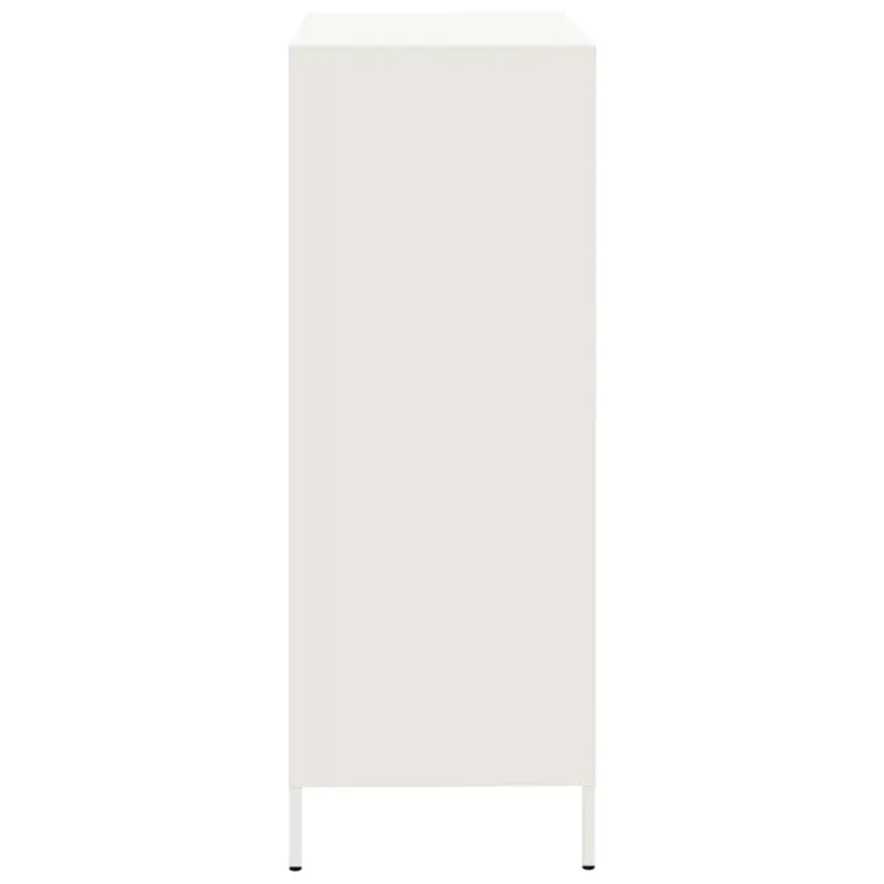 Komoda, baltos spalvos, 68x39x101,5cm, plienas