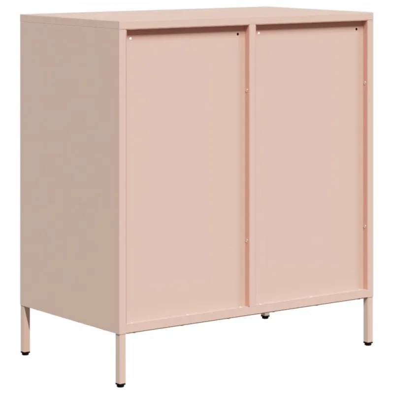Šoninė spintelė, rožinė, 68x39x73,5cm, šaltai valcuotas plienas