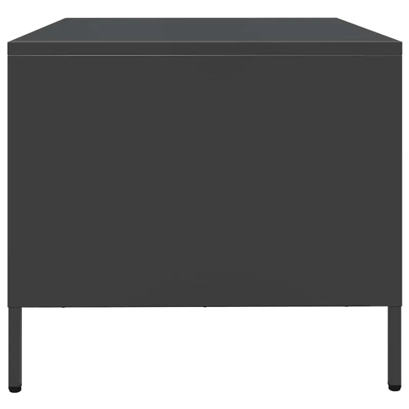 kavos staliukas juodas 101,5x50x43,5cm šaltai valcuotas plienas
