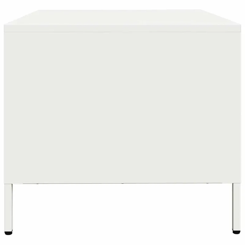 kavos staliukas baltas 101,5x50x43,5cm šaltai valcuotas plienas