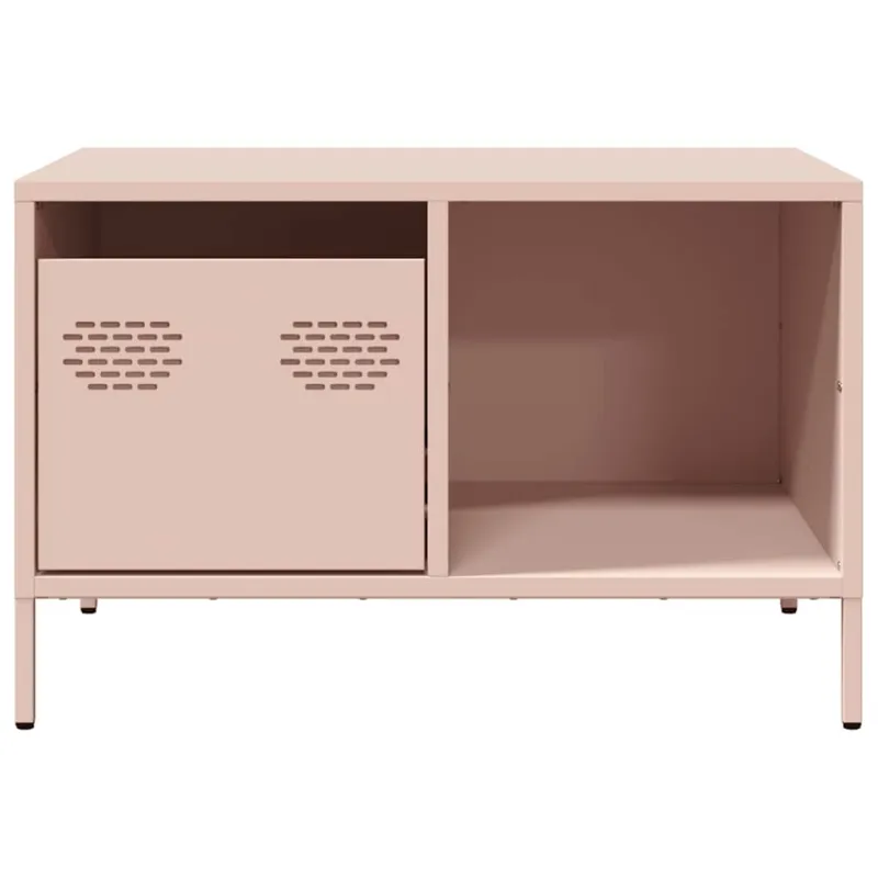 kavos staliukas rožinis 68,5x50x43,5cm šaltai valcuotas plienas
