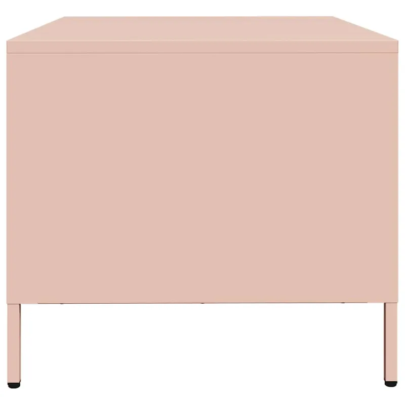 kavos staliukas rožinis 68,5x50x43,5cm šaltai valcuotas plienas