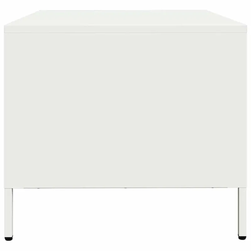 kavos staliukas baltas 68,5x50x43,5 cm šaltai valcuotas plienas
