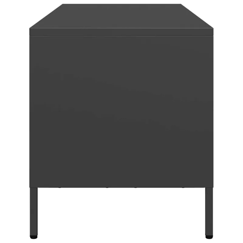 Televizoriaus spintelė, juoda, 101,5x39x43,5cm, plienas