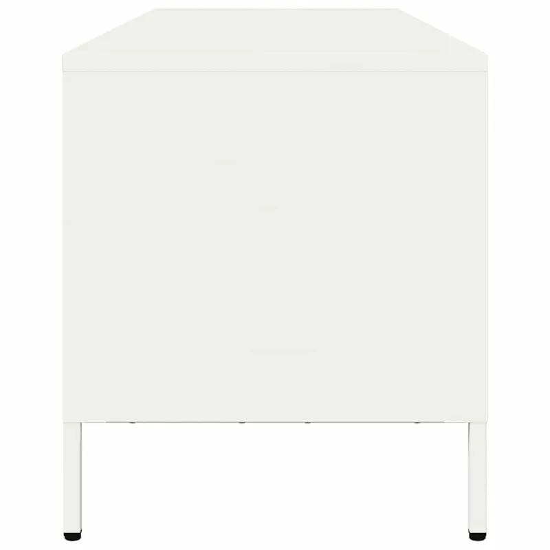 Televizoriaus spintelė, balta, 135x39x43,5cm, plienas