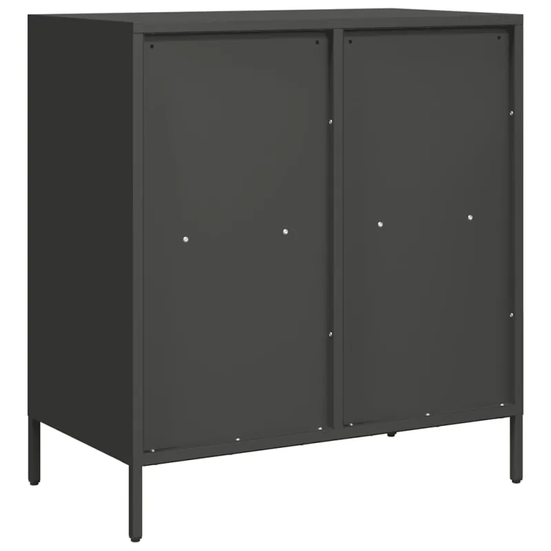 Šoninė spintelė, juoda, 68x39x73,5cm, šaltai valcuotas plienas
