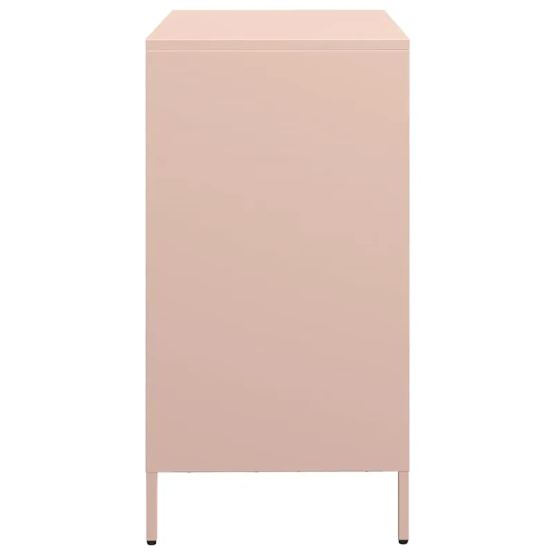 Šoninė spintelė, rožinė, 68x39x73,5cm, šaltai valcuotas plienas